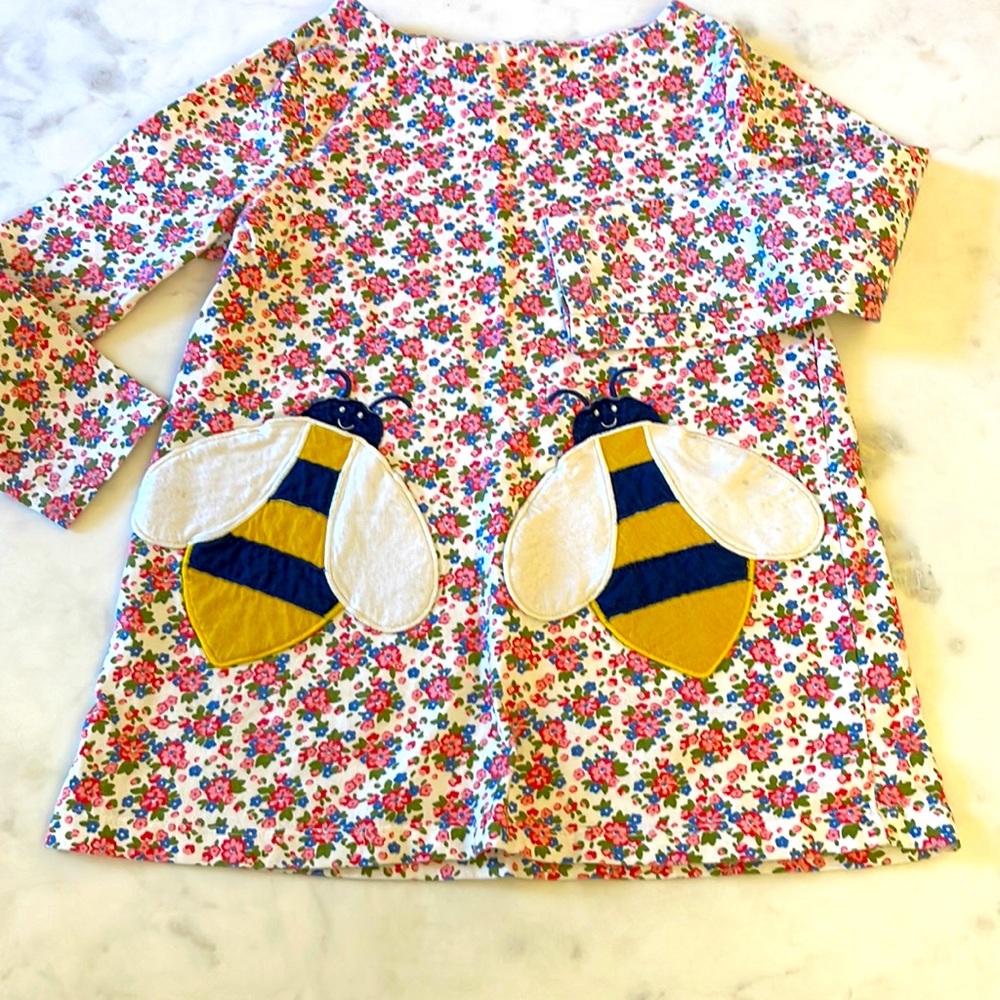 Mini Boden Pocket Appliqué Dress